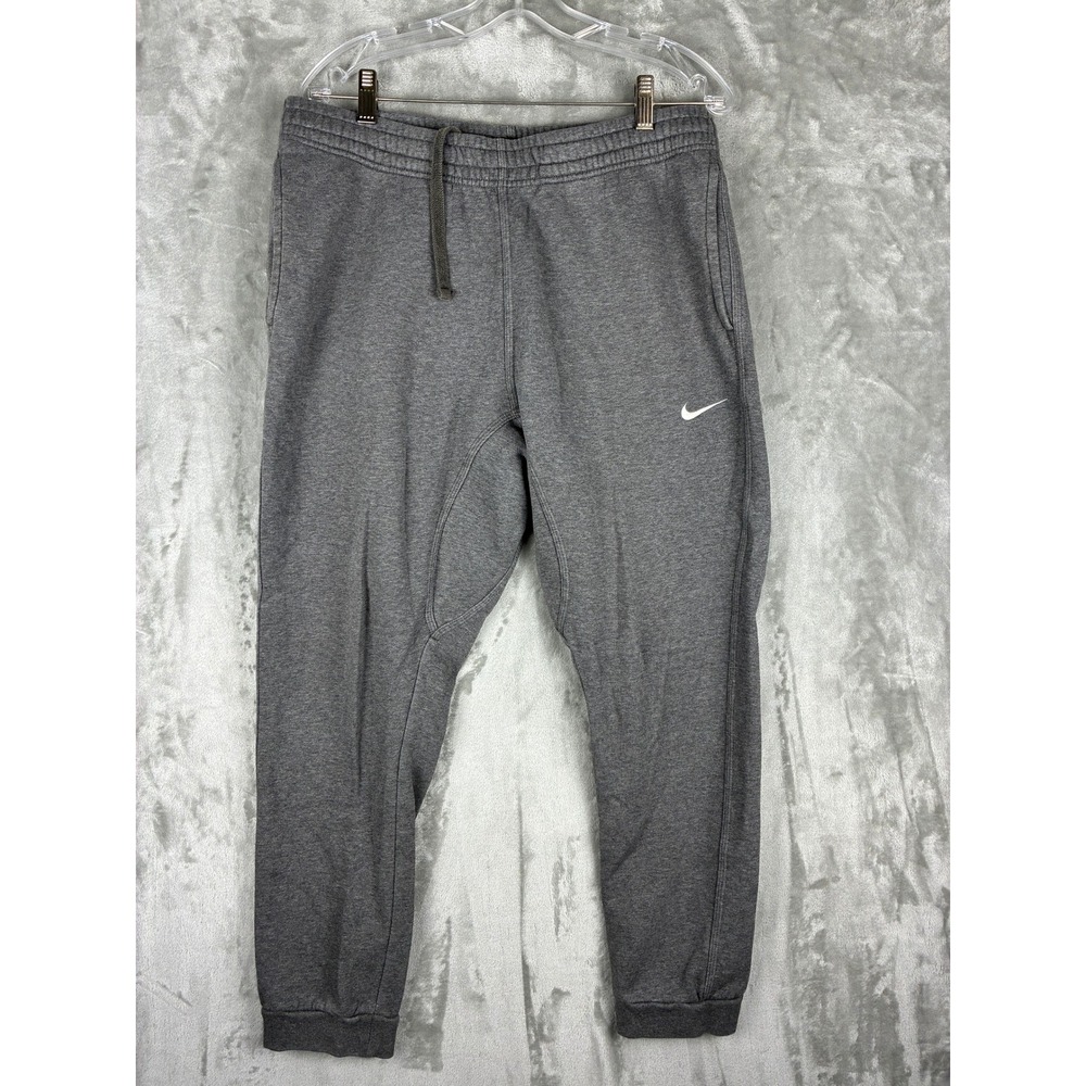 Nike Gray Jogger Sweatpants‎ Men's Size L Dri-FIT Athletic Comfort